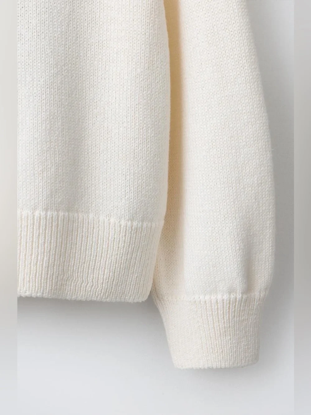 ZARA Girls Dog Knit Sweater Cream Size 9-10Y 140 Cute Puppy Graphic Pullover NWT